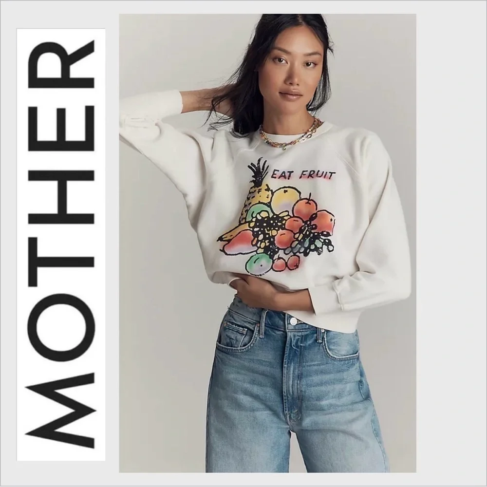 MOTHER White Cotton Sweatshirt | The Concert crew L